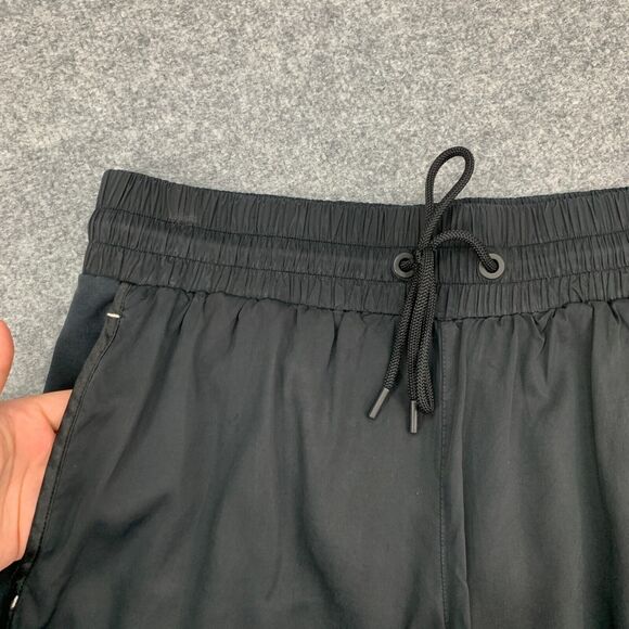 Derek Lam 10C x Athleta Shorts Womens S Small Black Drawstring Zip Pockets *READ - Picture 3 of 14